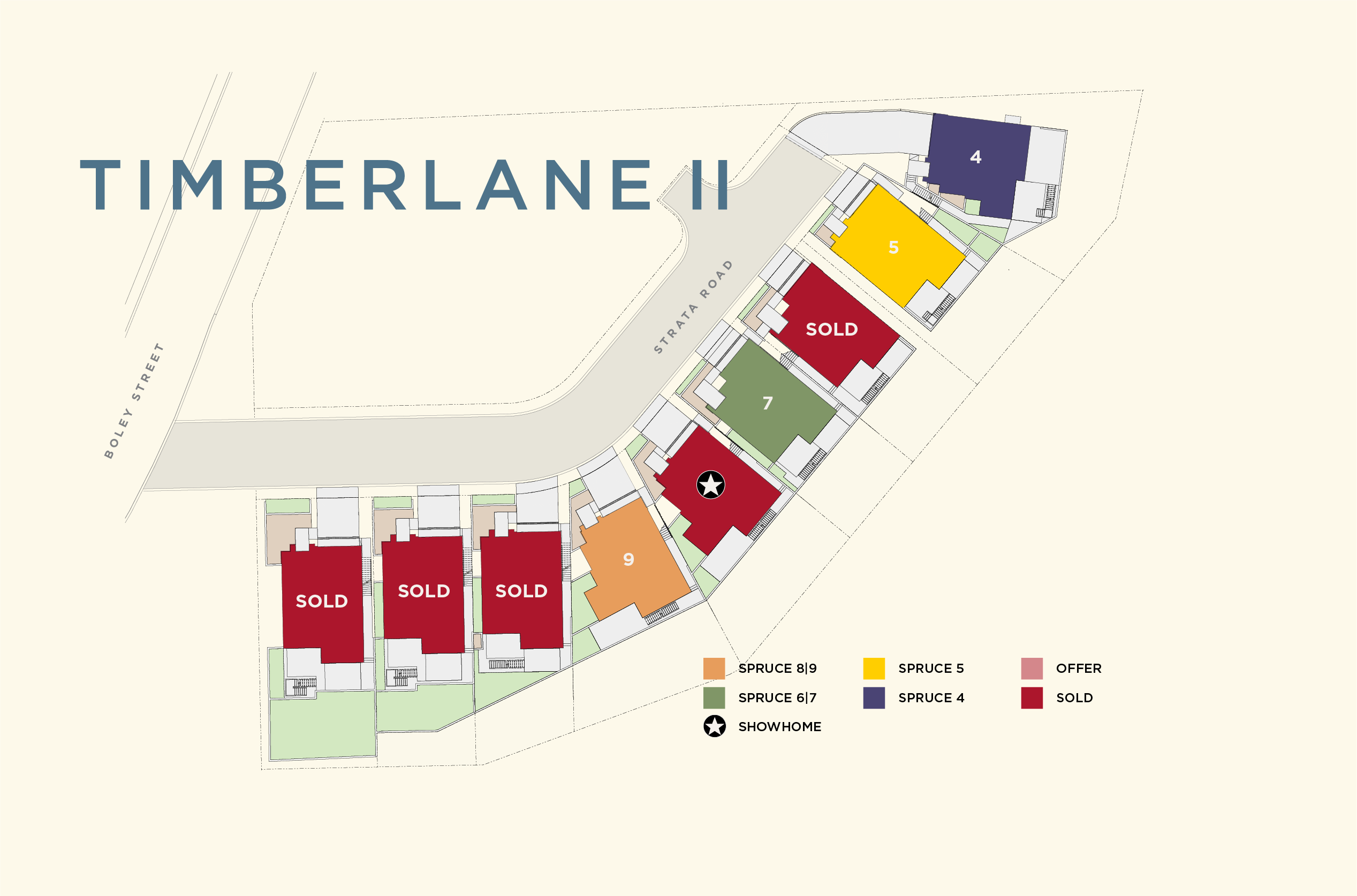 Site Plan for Spruce 4 Models